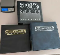 3 Ring Black Sports TRADING CARD COLLECTORS ALBUM STORAGE BINDER Lot Of 3 - Image 1