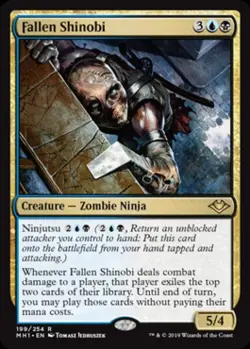MTG English Fallen Shinobi NM Foil Modern Horizons - Image 1