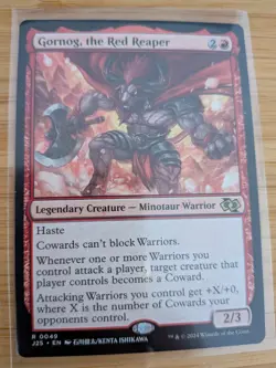MTG Gornog, the Red Reaper (Anime Art) 0049 J25 Foundations M/NM Free UK P&P - Image 1