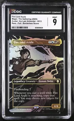 FIRE LORD AZULA Borderless Avatar: The Last Airbender Foil Rare CGC 9 MTG - Image 1