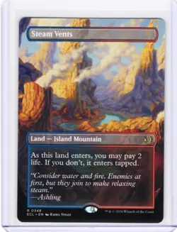 Steam Vents (Borderless) NM Pack Fresh MTG Lorwyn Eclipsed (ECL) (348) - Image 2