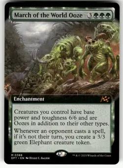 March of the World Ooze (Extended Art) #388 (NM) Aetherdrift DFT Magic MTG - Image 1
