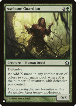 Axebane Guardian - RTR-115 - PLST - Near Mint - MTG - Image 1