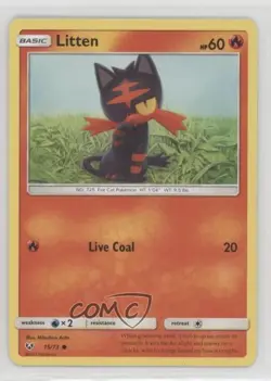 Litten Pokemon Sun & Moon Shining Legends #15 - Image 1