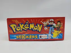 NEW 1999 Topps Merlin Pokemon Box, 100 Sticker Packs, 600 Stickers Total Vintage - Image 2