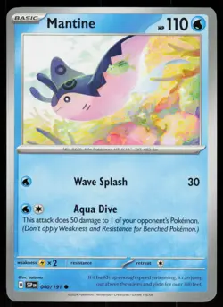 Mantine 040/191 Common Surging Sparks Pokemon Near Mint - Image 1