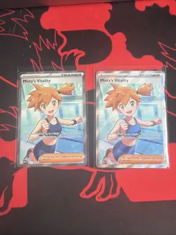 Pokemon TCG Misty's Vitality Trainer Full Art Holo Ultra Rare EN - Image 1
