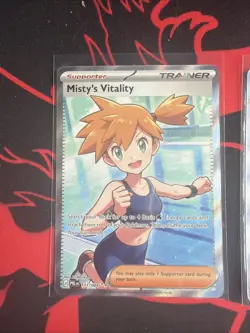 Pokemon TCG Misty's Vitality Trainer Full Art Holo Ultra Rare EN - Image 2