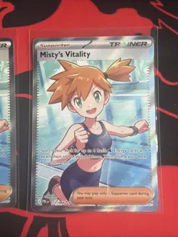 Pokemon TCG Misty's Vitality Trainer Full Art Holo Ultra Rare EN - Image 3