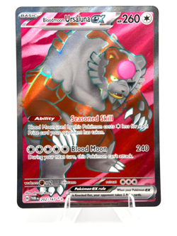 Pokemon Bloodmoon Ursaluna ex Ultra Rare Twilight Masquerade 202/167 - Image 1