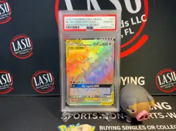 PSA 10 Moltres Zapdos Articuno GX 69/68 Hidden Fates Rainbow Tag Team Pokemon - Image 1
