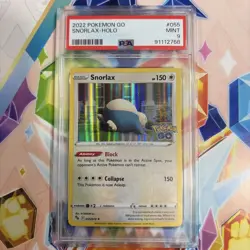 2022 Pokemon Go 055 Snorlax Holo - PSA 9 - Image 1