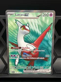 Latias ex 220/191 Ultra Rare Surging Sparks Pokemon Holo Near Mint - Image 1