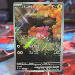 Pokemon TCG Pawmi 226/091 SV Paldean Fates Illustration Rare Holo EN - Image 1