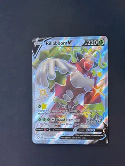 Rillaboom V SV105/SV122 Holo V Rare Shining Fates Shiny Vault Pokemon Near Mint - Image 1