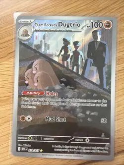 Pokemon TCG Team Rocket's Dugtrio 239/217 Ascended Heroes Illustration Rare NM - Image 1