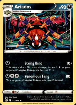 Ariados 113/196 Pokemon Lost Origin Rare NM - Image 1