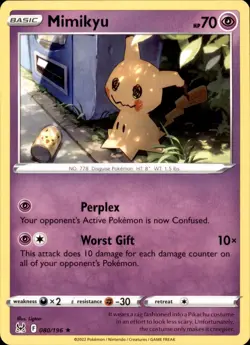 Mimikyu 080/196 Pokemon Lost Origin Rare NM - Image 1
