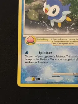 Pokemon - Piplup - 72/100 - Countdown Calendar Snowflake Stamped - VLP - Image 4