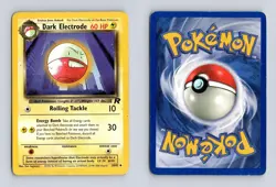Dark Electrode 34/82 UC Team Rocket Unlimited HP Pokemon - Image 3