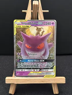 Pokemon Gengar & Mimikyu GX 53/181 Team Up Holofoil NM!! - Image 1