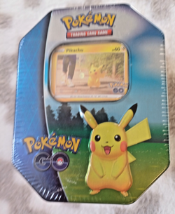 SWIRL PATTERN PROMO Pokemon TCG: Pokemon Go Tin | Pikachu | NEW & Sealed - Image 1