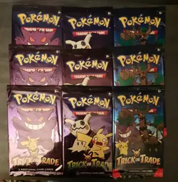 Pokemon TCG Trick or Trade BOOster Bundle Lot 3-22 3-23 3-24 Halloween 9 Total. - Image 1
