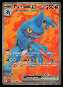 2023 SCARLET & VIOLET TOXICROAK EX STAGE 1/ULTRA RARE #232 - Image 1
