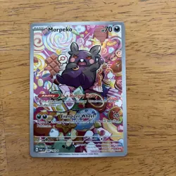 Morpeko Illustration Rare Paradox Rift 206/182 Pokemon NM+ Condition - Image 1