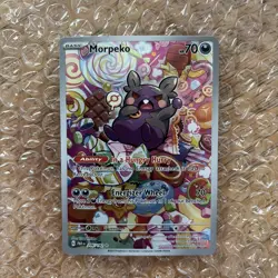 Morpeko Illustration Rare Paradox Rift 206/182 Pokemon NM+ Condition - Image 4