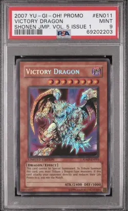 Yu-Gi-Oh! Victory Dragon [JUMP-EN011] Secret Rare Ltd Ed PSA 9 - Image 1