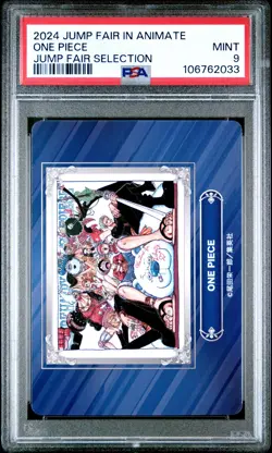 2024 JUMP FAIR IN ANIMATE JUMP FAIR SELECTION ONE PIECE PSA 9 - Image 1