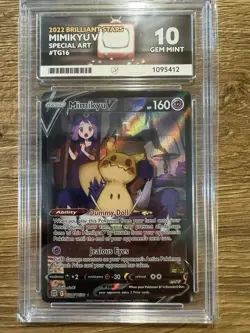 Pokemon TCG Mimikyu V TG16/TG30 Brilliant Stars Ace 10 - Image 1