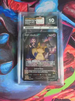 Pokemon TCG Mimikyu v Holo SWSH Brilliant Stars Trainer Gallery TG16/TG30 Ace 10 - Image 1