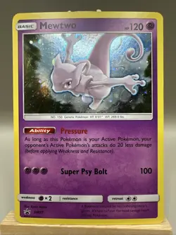 Mewtwo SM77 Holo - Black Star Promo - Pokemon Sun & Moon Promos NM - Image 1