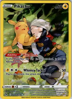 PIKACHU TG05/TG30 HOLO LOST ORIGIN TRAINER GALLERY POKEMON HOLO NEAR MINT - Image 1