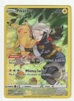 Pikachu TG05/TG30 Lost Origin Trainer Gallery - Pokemon Card - NM - Image 1