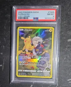 Pikachu Pokemon Lost Origin Trainer Gallery TG05/TG30 PSA 8 - Image 1