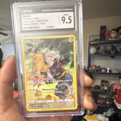 Pokemon TCG CGC 9.5 Pikachu TG05/TG30 Lost Origin Trainer Gallery Holo ENG 2022 - Image 1