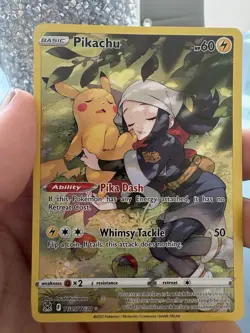 Pokemon Pikachu TG05/TG30 SWSH11 Lost Origin Trainer Gallery Holo tiny crease - Image 4