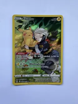 Pokemon TCG Pikachu TG05/TG30 Lost Origin Trainer Gallery Full Art Holo UR - Image 3