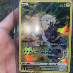 Pokemon TCG: Lost Origin TG05/TG30 PIKACHU Trainer Gallery Holo Rare slight bend - Image 1