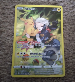 Pokemon TCG Pikachu TG05/TG30 Lost Origin Trainer Gallery Full Art Holo UR - Image 1