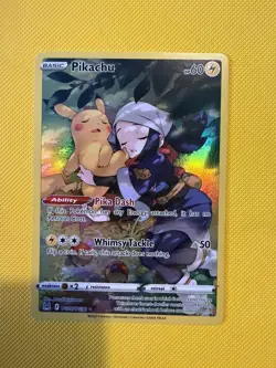Pokemon Pikachu TG05/TG30 Lost Origin Trainer Gallery Ultra Rare Holo - Image 1