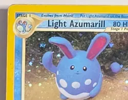 Light Azumarill 13/105 Neo Destiny Holo Rare Vintage Yuka Morii Pokemon TCG Card - Image 2