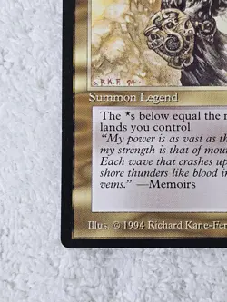MTG Legends Dakkon Blackblade 1994 Rare Legendary Creature LP Magic Card - Image 5