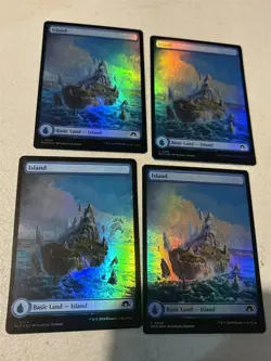 mtg 20 full art foil Modern Horizons III, MH3, lands, 4 of each color, unplayed - Image 2