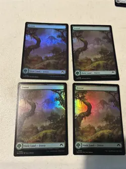 mtg 20 full art foil Modern Horizons III, MH3, lands, 4 of each color, unplayed - Image 4