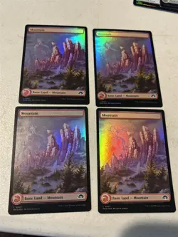 mtg 20 full art foil Modern Horizons III, MH3, lands, 4 of each color, unplayed - Image 5
