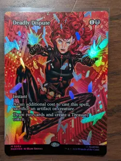 MTG Deadly Dispute Borderless Foil 0064 Marvel Universe Eternal-Legal MAR NM - Image 1